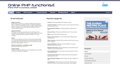 Desktop Screenshot of onlinephpfunctions.com
